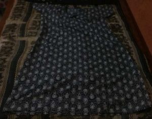 Nighty Grey White Print