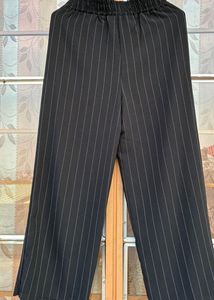 Striped Wide-Leg Culottes