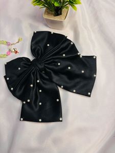 Handmade Black Hair Bow – Never Used