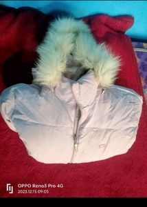 baby pink puff jacket