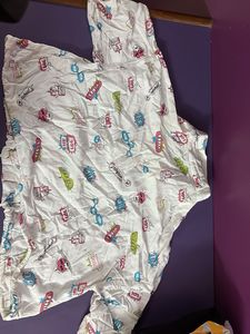 Fun Graphic Print Crop Top