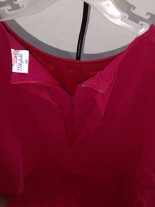 Maroon Top &amp; Palazzo Pants Set