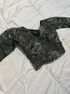 flower printed blouse