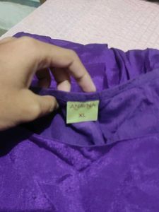 anayna Purple Kurta With Skirt Set