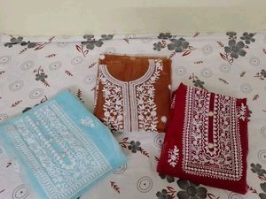 Elegant Sky Blue Embroidered Suit