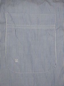 Striped Dress Shirt with White Collar