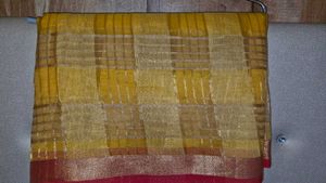 Elegant Yellow Saree✨️