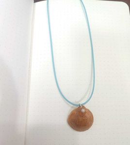 Blue Seashell Necklace ⋆｡𖦹 °.🐚⋆❀˖°