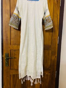 white Pakistani suit