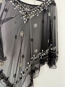 Designer Beaded Poncho