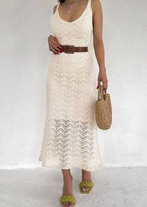 Crochet A-Line Bohemian Maxi Dress