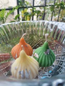Modak Shaped Candles Set 3