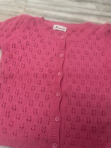 Cute Pink Knit Cardigan