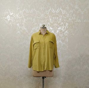 Olive Green Pocketed Shirt