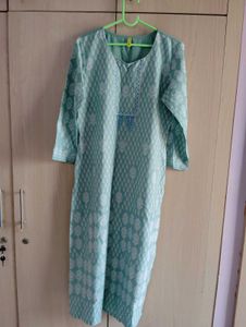Sea Green Printed Kurti❤️