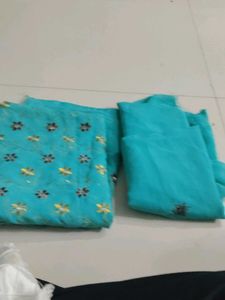 Unstitched Dress With Shalwar