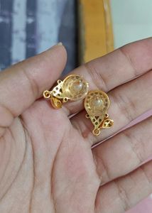 Multi Colour Stones And Gold Color earrings