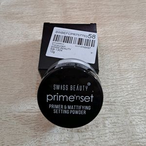 Swiss Beauty Primer N Set Setting Powder