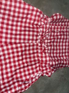 Red Gingham Romper