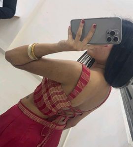 Red Lehenga Choli Set (I MADE IT😋)