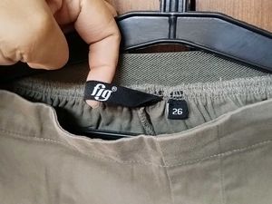 Women Tan Slight Elastic Pant