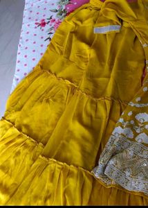 Yellow Sharara Set