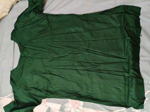 Emerald Green Embroidered Kurti