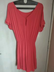 Beautiful Coral Imported Dress