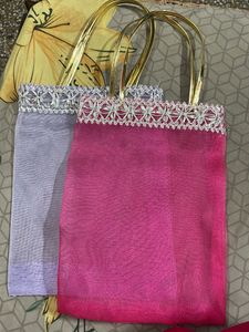 organza bags in 2 colours(pink&amp;lavender)
