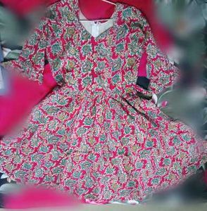 Floral Print Fit & Flare Dress