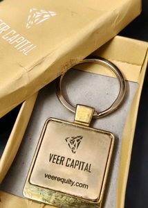 🔑 Premium Metallic Keychain – Veer Capital Editio