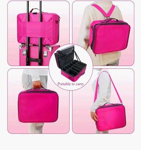 Pink Makeup &amp; Cosmetic Organizer Bag
