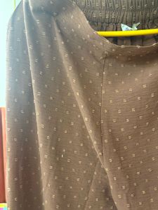 Brown Button-Up co ord set