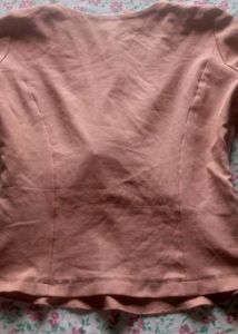 Cute Brown Tie-Waist Top