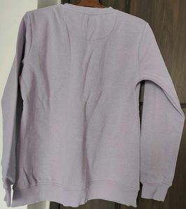 Lavender Graphic Print Sweater