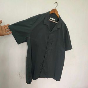 Olive Camp Collar Shirt