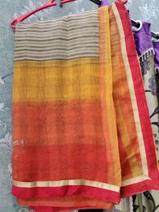 Cotton silk Saree without blouse