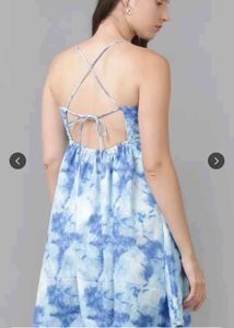 Blue Tie-Dye Sundress