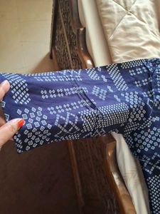 Patterned Blue Top