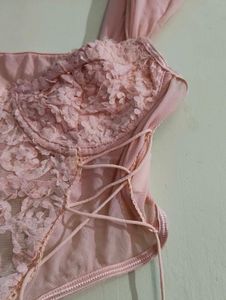 Urbanic Lust Pink Lace up tank top