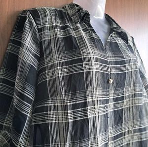 Korean Western Checked Top