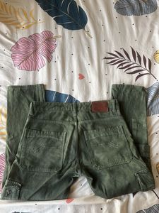 Green Cargo Denim Jeans