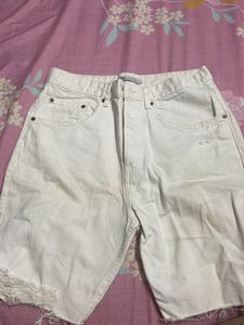 Zara Man Original Shorts White