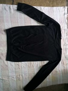 Black Top &amp; White Zipper Pants Set