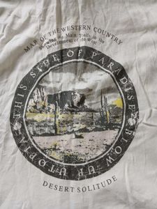 Thrifted Thin White Hoodie T-Shirt