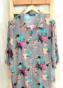 Multicolour Long Shirt Size-48