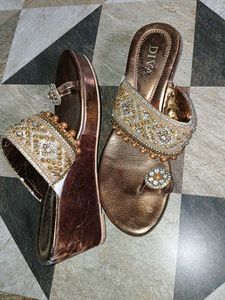 Elegant Bronze Sandals