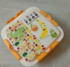 Yellow White Lunch Box
