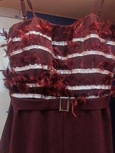 Stylish Maroon Jumpsuit