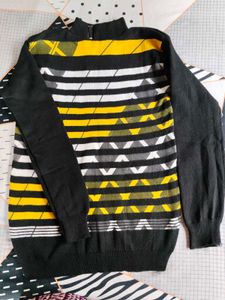 Black Winter Sweater & Top